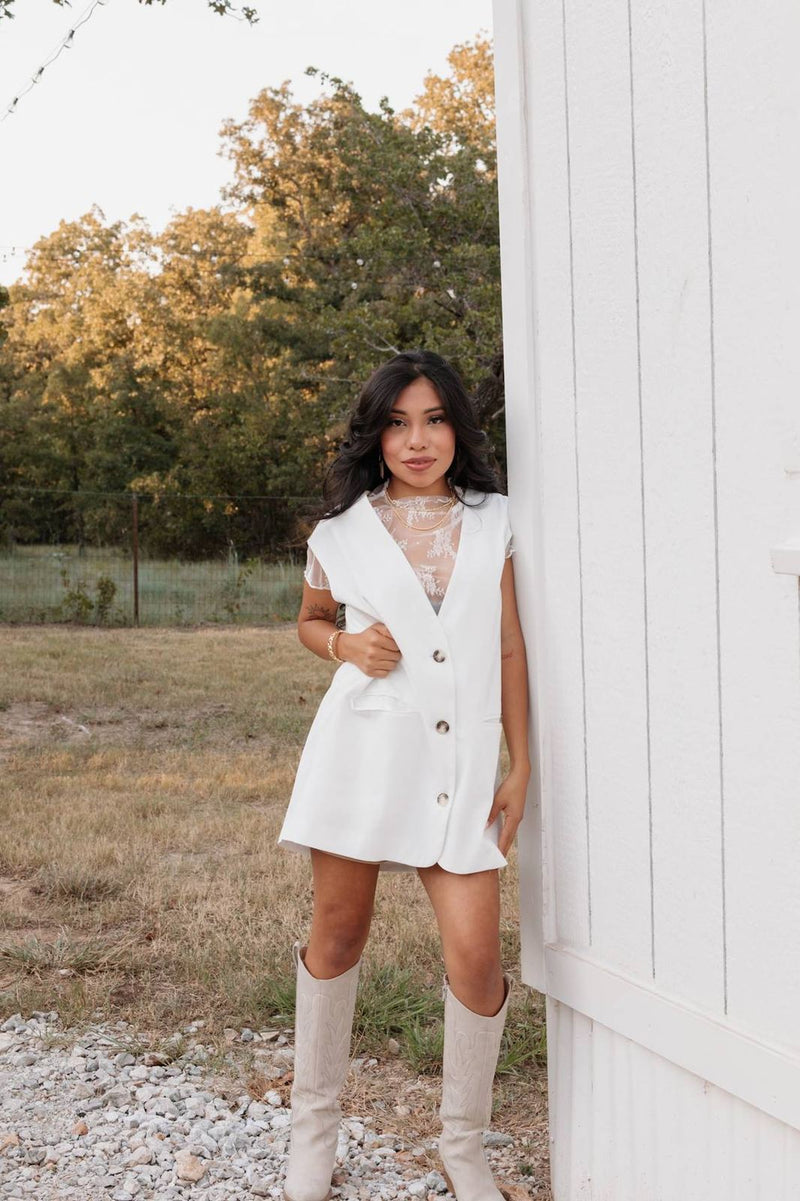 Allie Top White