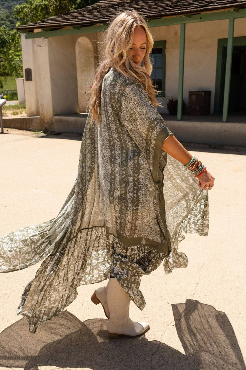 Paisley Duster Kimono