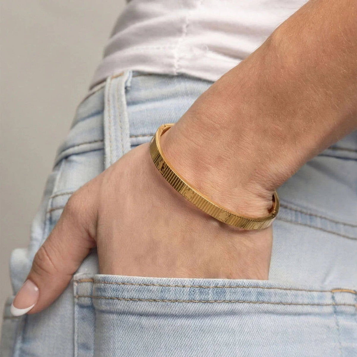 Fluted Bracelet Gold