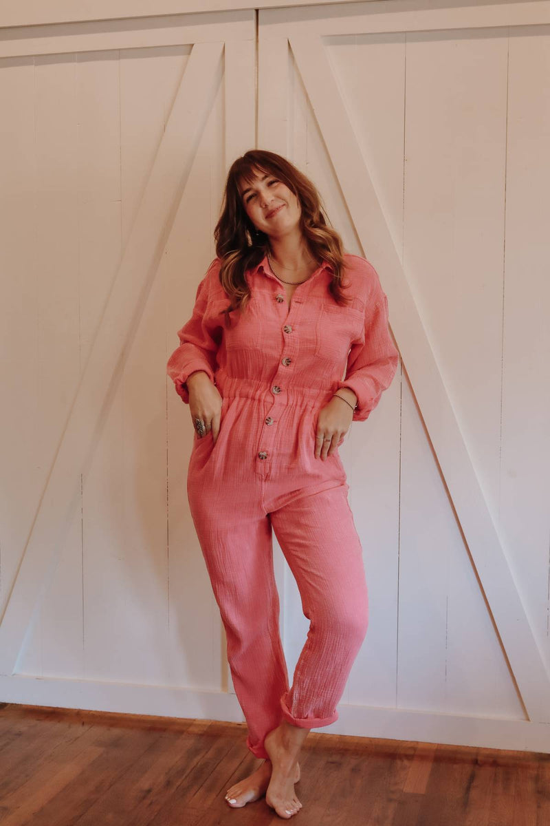 Katy Jumpsuit - Pink BF