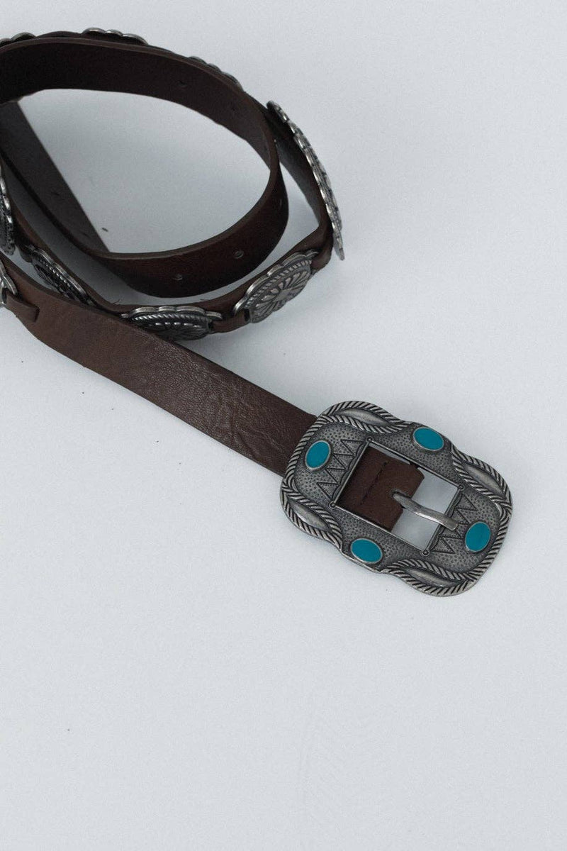 Austin Turquoise Concho Belt