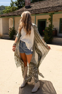 Paisley Duster Kimono