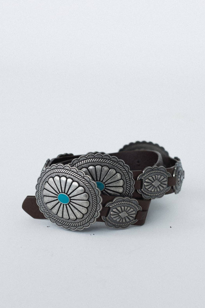 Austin Turquoise Concho Belt