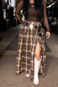 Gia Plaid Skirt