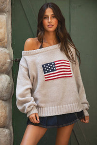 American Flag Sweater