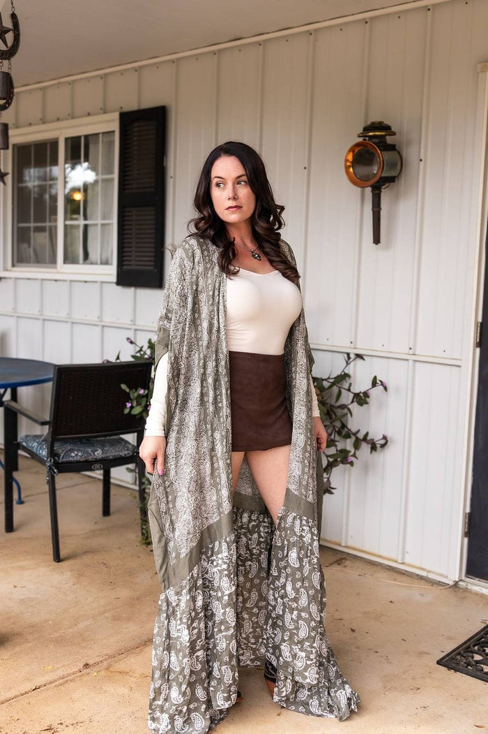 Paisley Duster Kimono