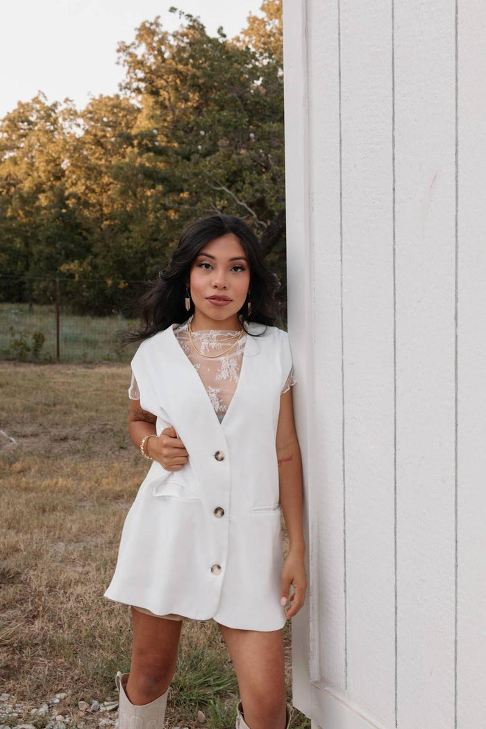 Allie Top White