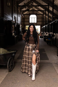 Gia Plaid Skirt