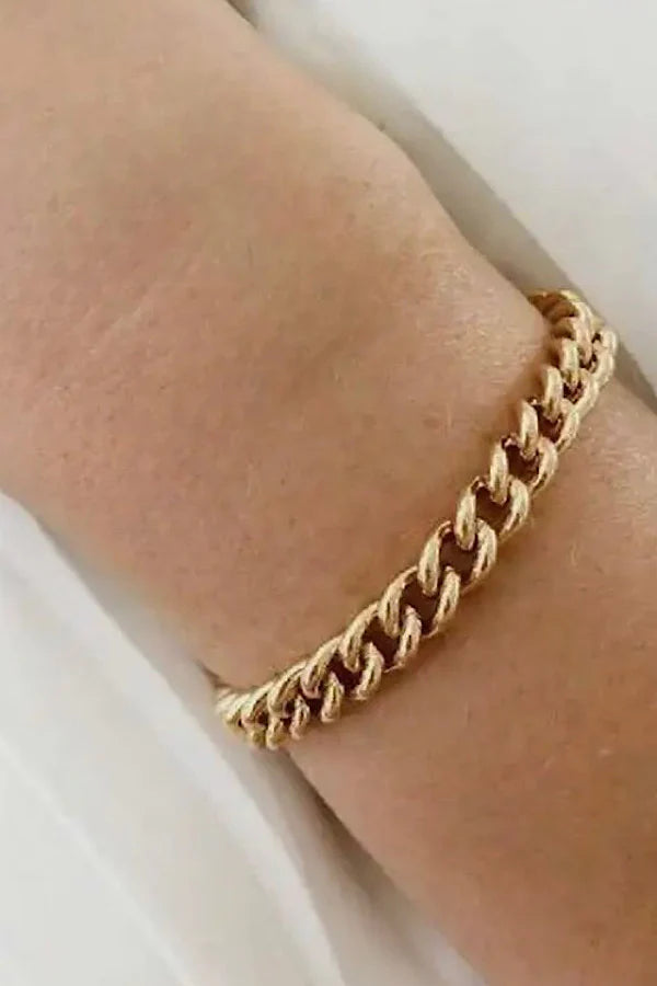 Chunky Gold Link Bracelet