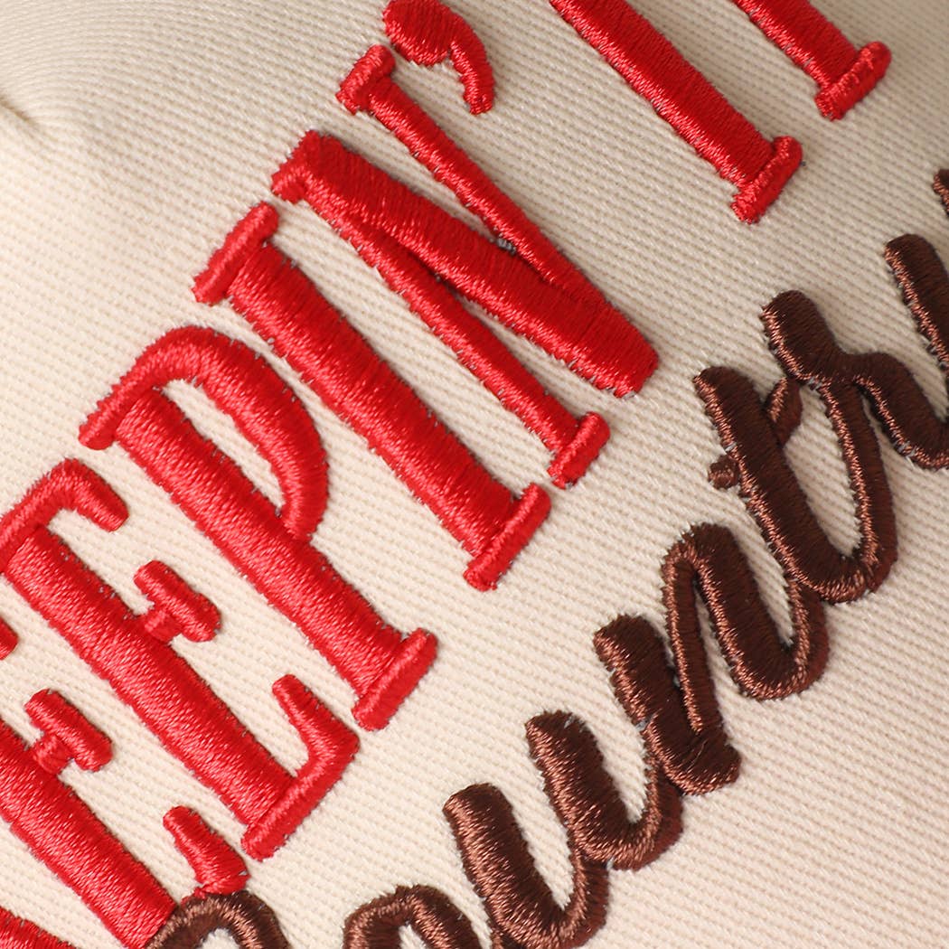 KEEPIN' IT Country 3D Embroidered Gingham Brim Trucker Hat